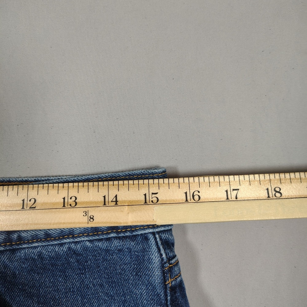 Gap Jeans Women 8 Blue Low Rise Straight Leg Solid Cotton Denim - Picture 5 of 8